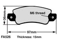 EBC Brake Pad FA526S - Soft, Racing