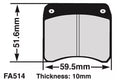Pastilla de freno FA514A