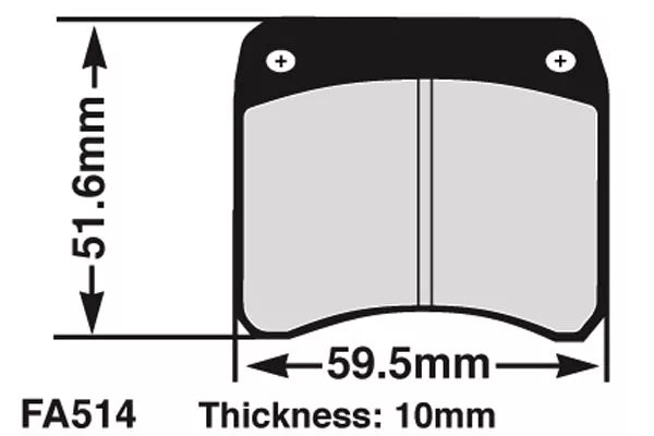 Pastilla de freno FA514A