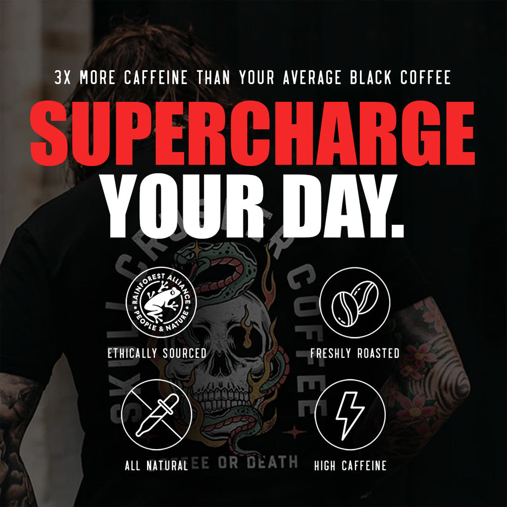 Skull Crusher High-Caffeine Ground Coffee – French Vanilla
