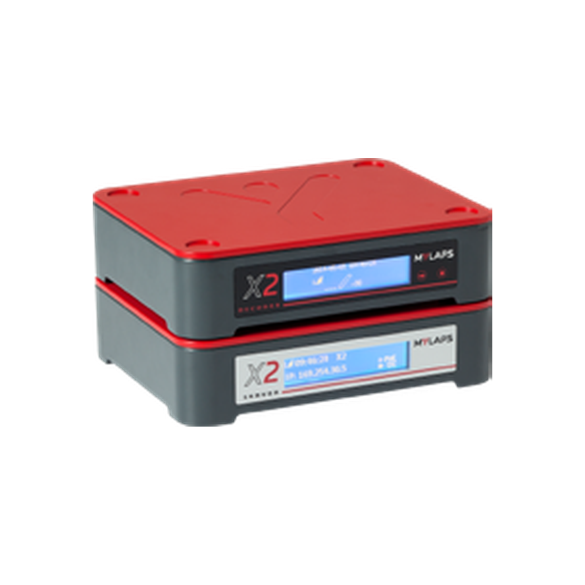 MYLAPS X2 decoder and server package for the first timing line