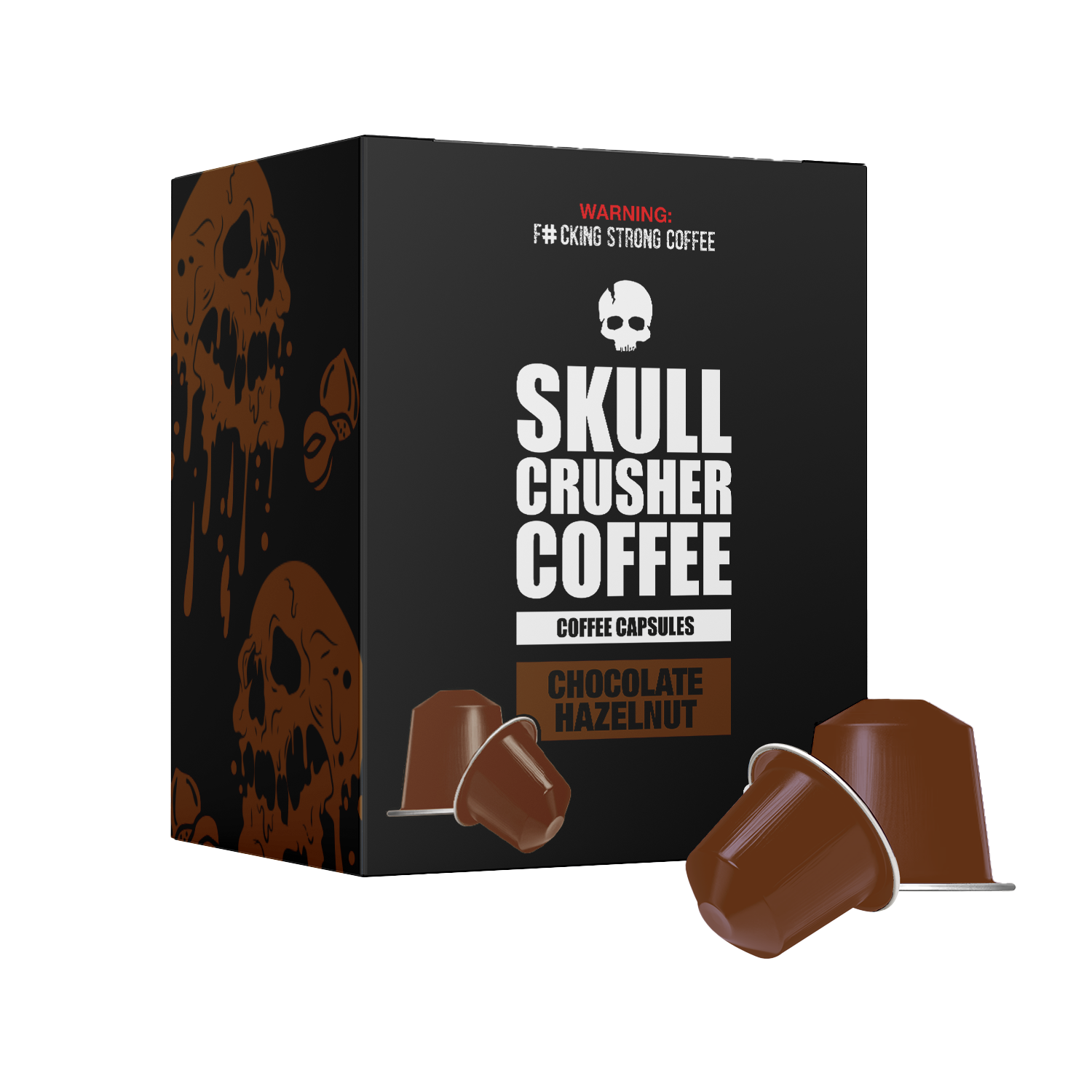 Skull Crusher High-Caffeine Nespresso® Capsules – Chocolate Hazelnut