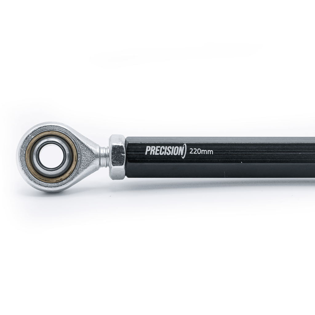 Track Rod Hexagonal 8mm Aluminium & Rose Joints